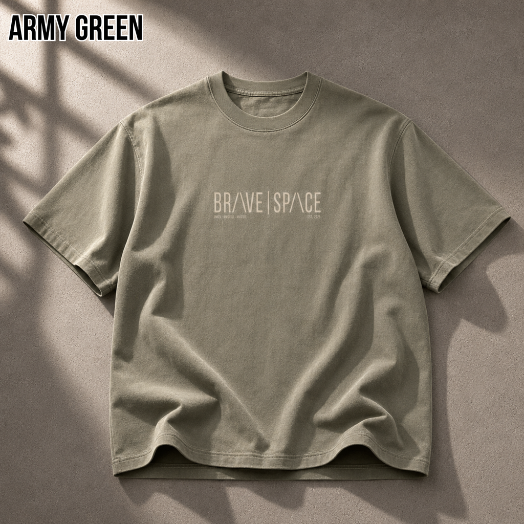 Heavyweight Oversized T-Shirt | The Foundation | Khaki.