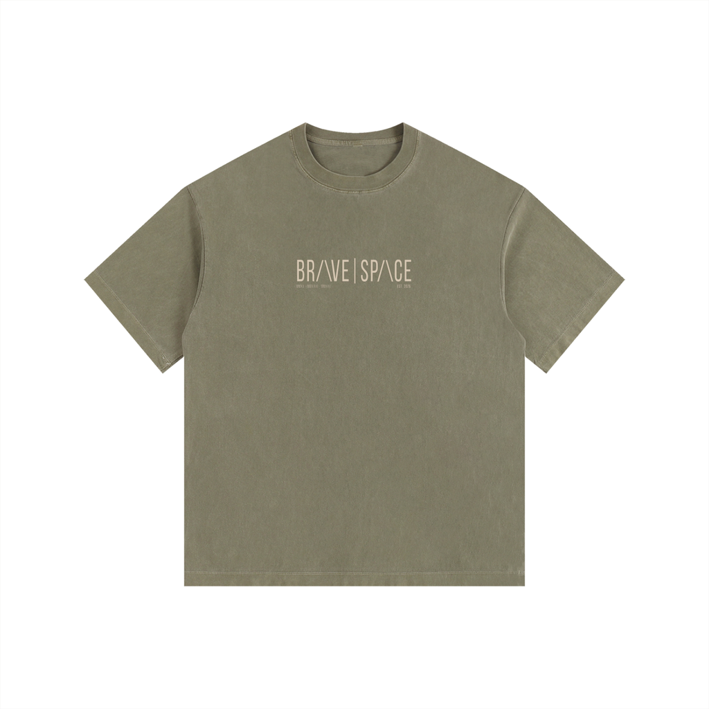 Heavyweight Oversized T-Shirt | The Foundation | Khaki.